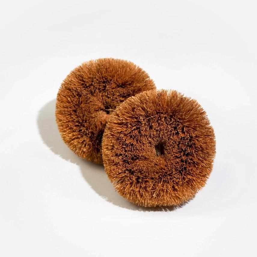 Round Coconut Scourers - 2 Pack - Image 3