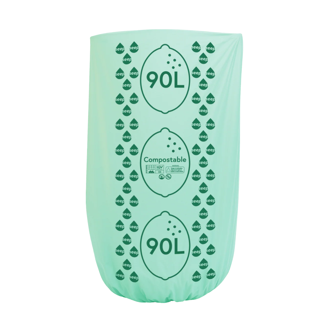90L Compostable Garden Waste Bags – 10 Bags Per Roll, Plastic-Free - Image 2
