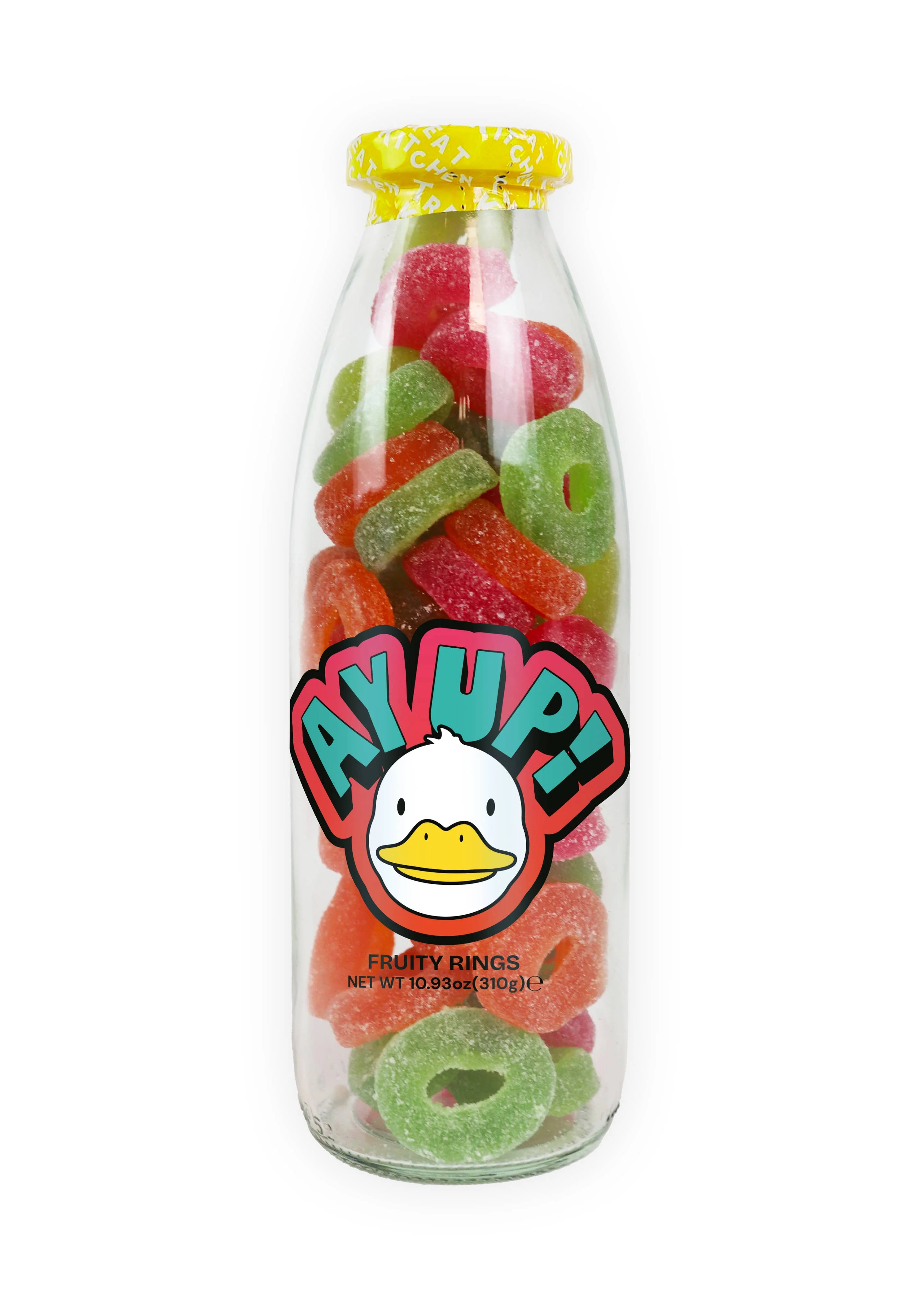 Ay Up Me Duck Charity Support Vegan Sweet Message Bottle - Image 2