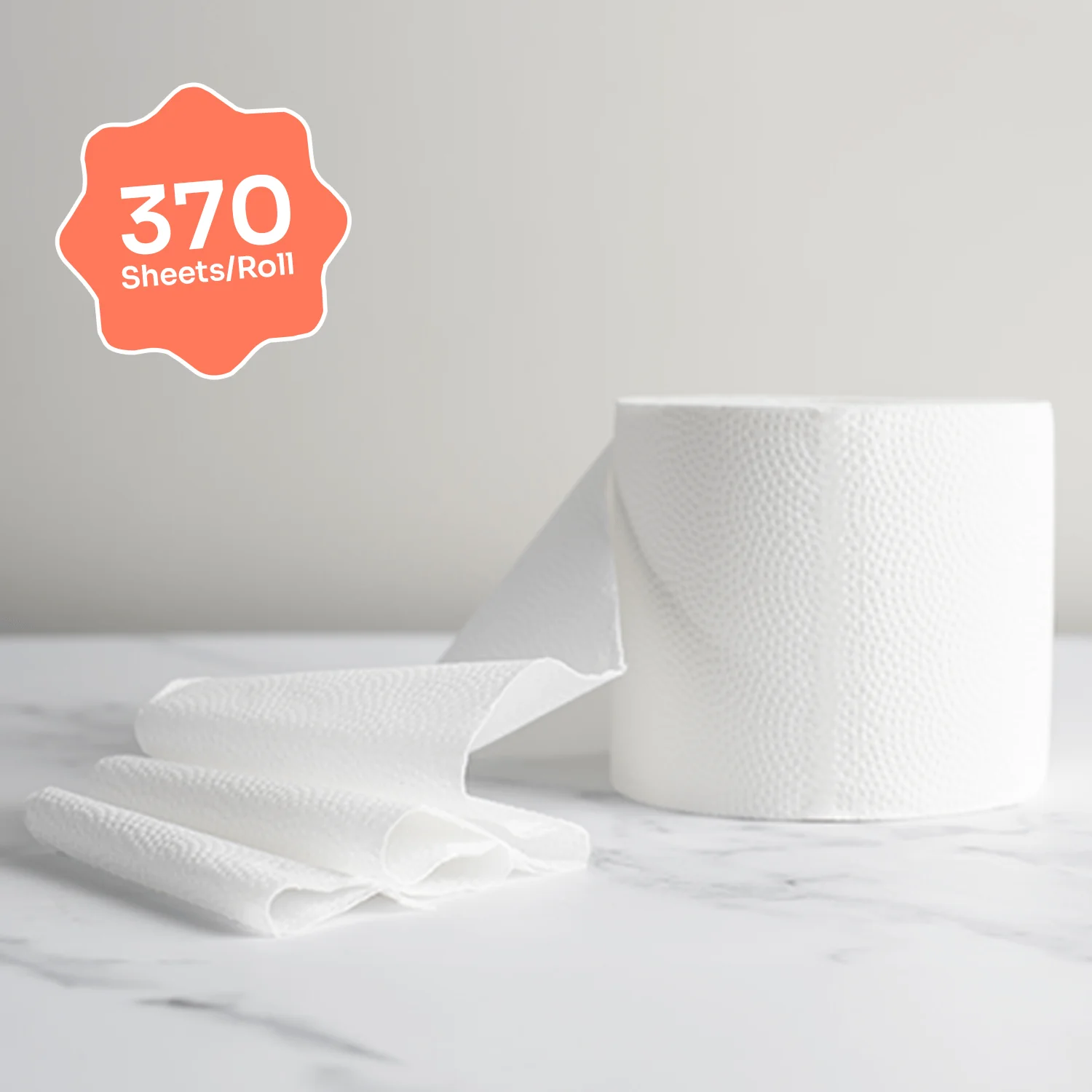 Bamboo Toilet Paper – Single Roll, Soft | Unwrapped - Image 3
