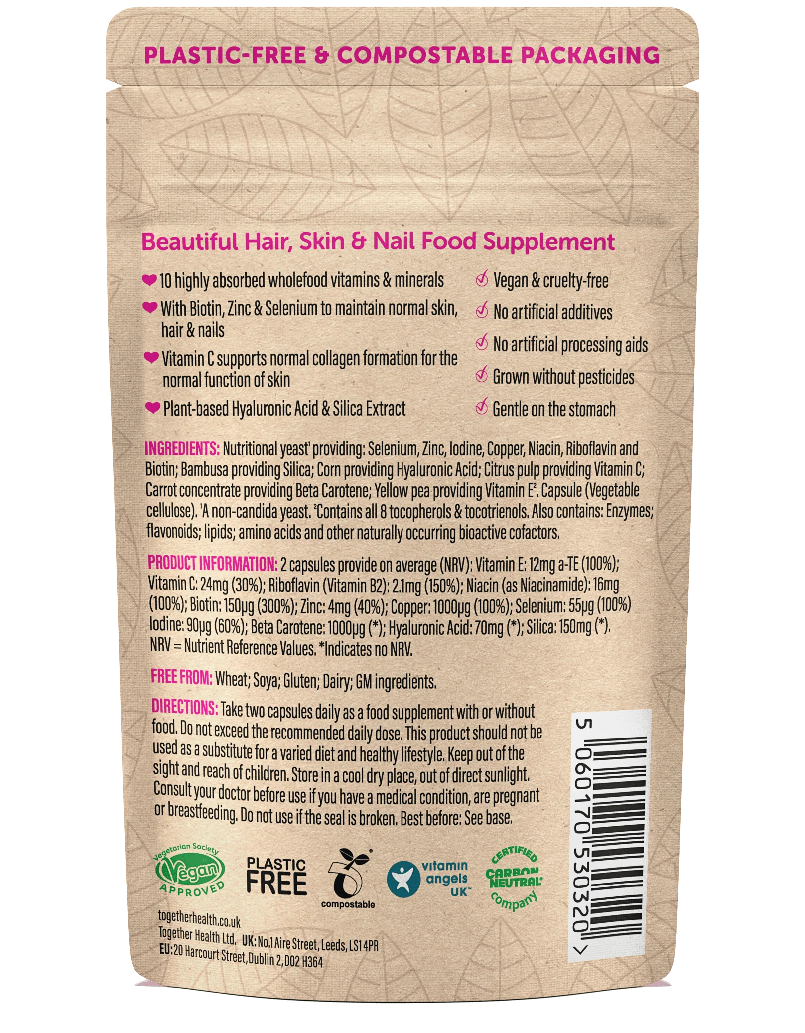 Beautiful – Hair Skin and Nails Vitamins Supplement - Image 2
