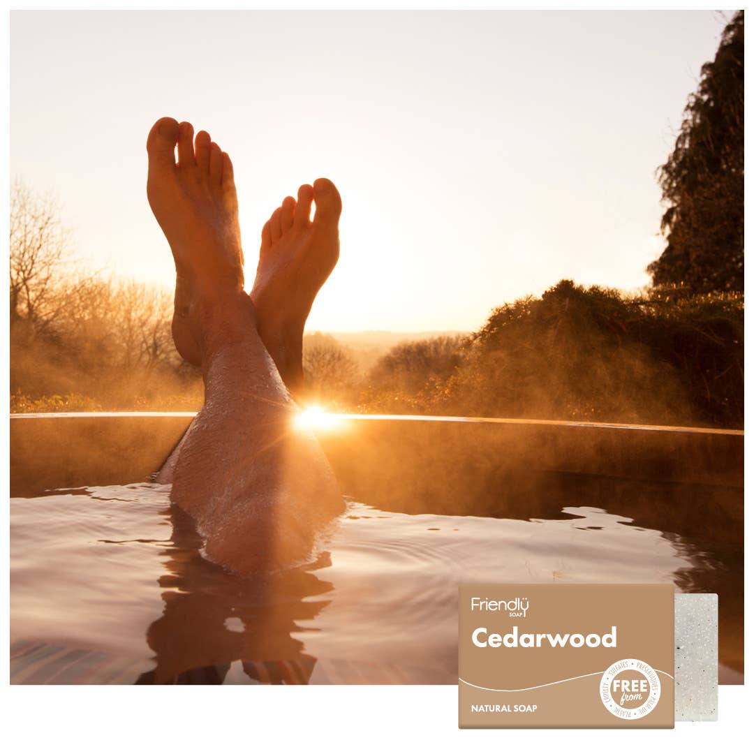 Friendly Soap Cedarwood Soap Bar | Plastic-Free Vegan Soap - Image 2