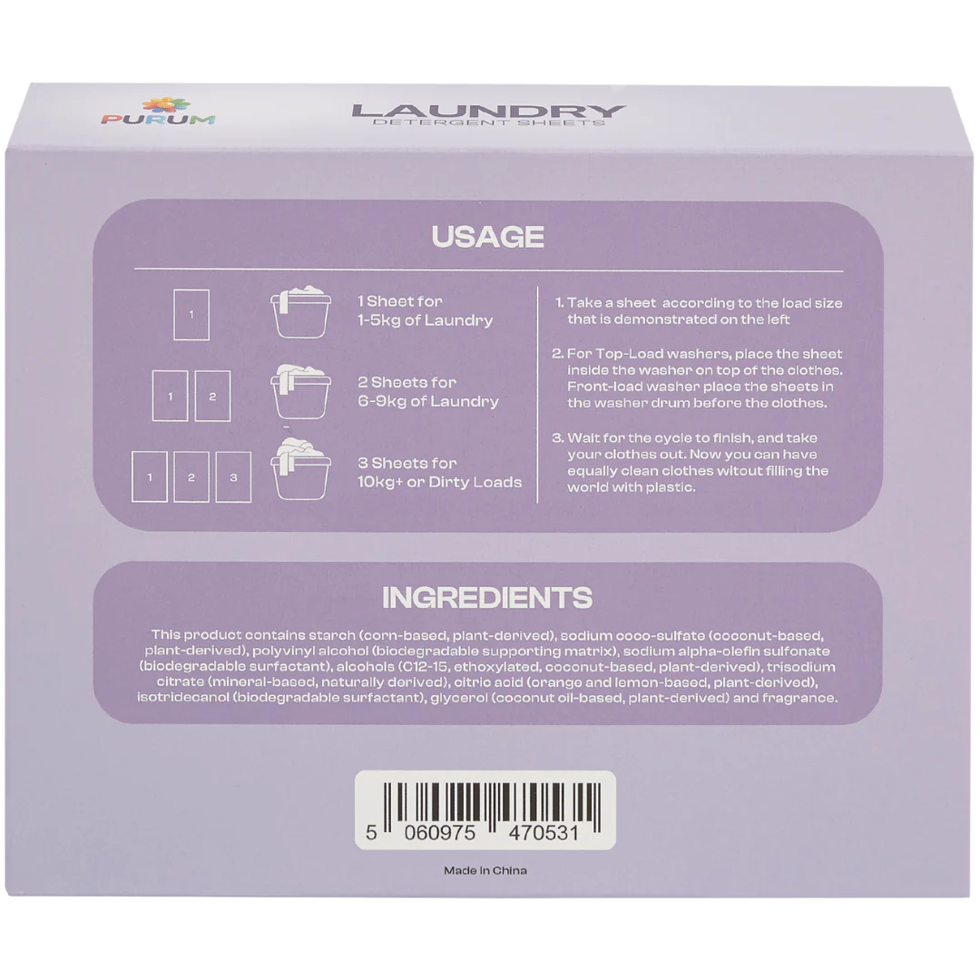 Purum Laundry Sheets - 64 Pack - Image 9