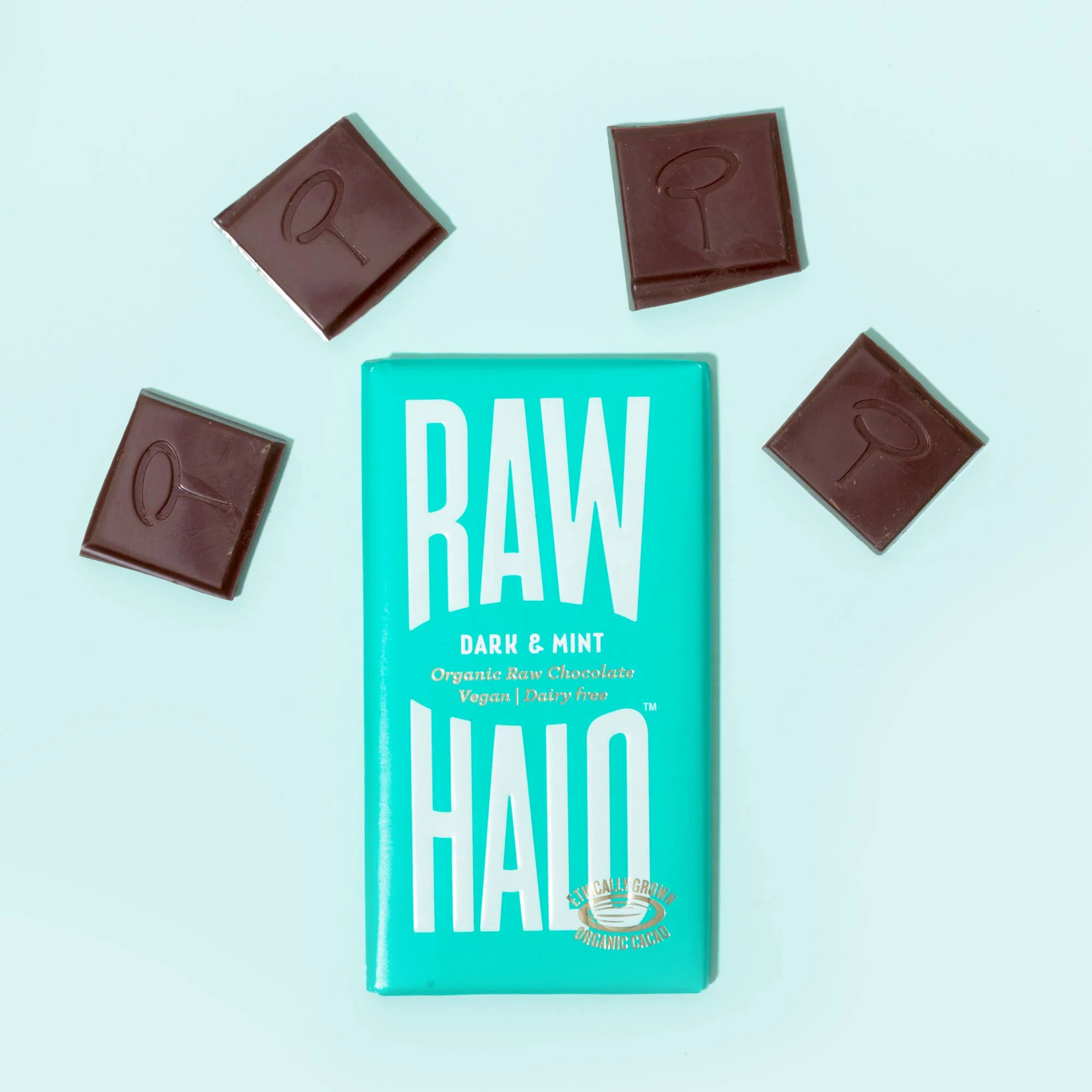 Organic Vegan Dark Chocolate with Mint 35g - Image 2