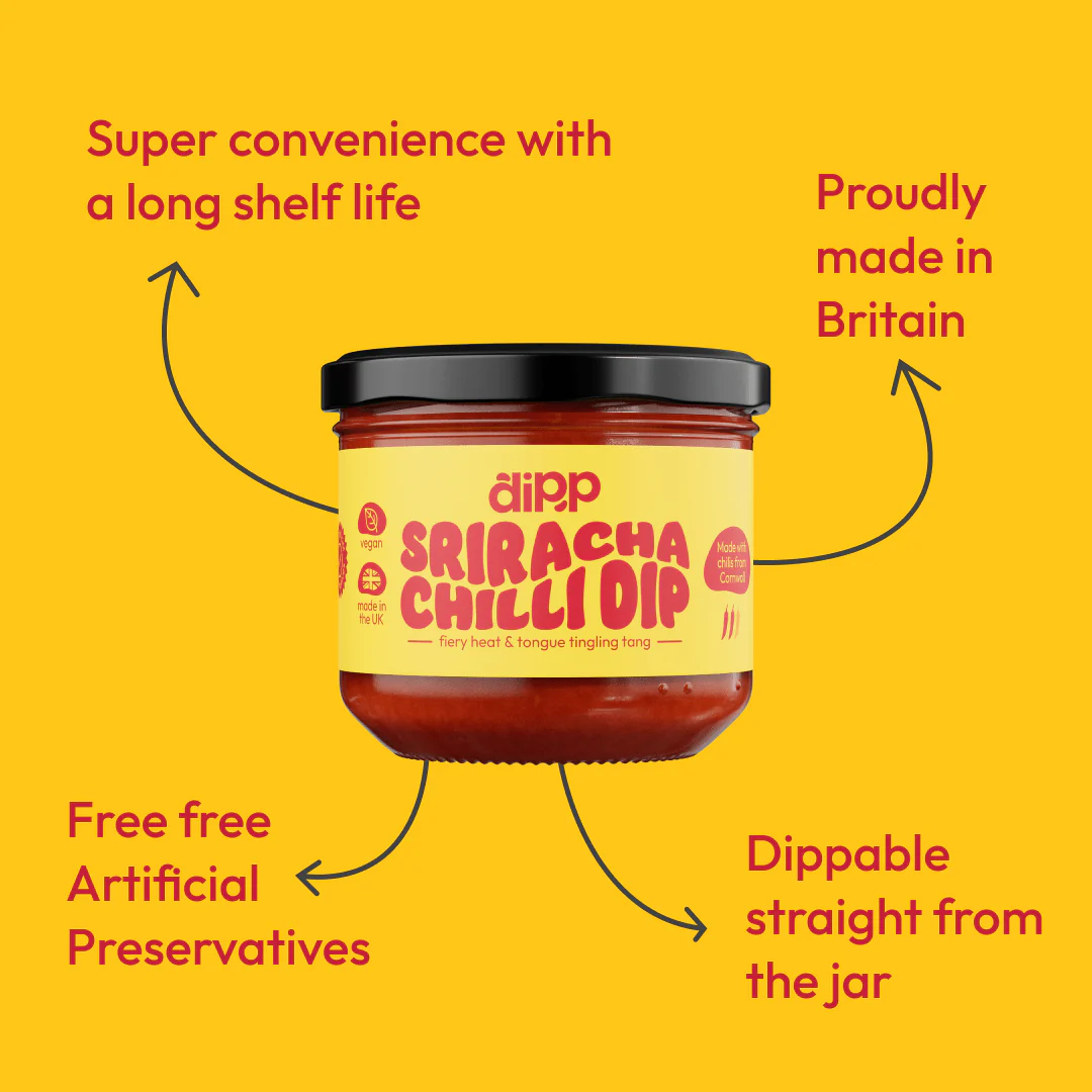 Dipp Spicy Sriracha Chilli Dip 350g – Hot Chilli Dip with No Artificial Preservatives - Image 4