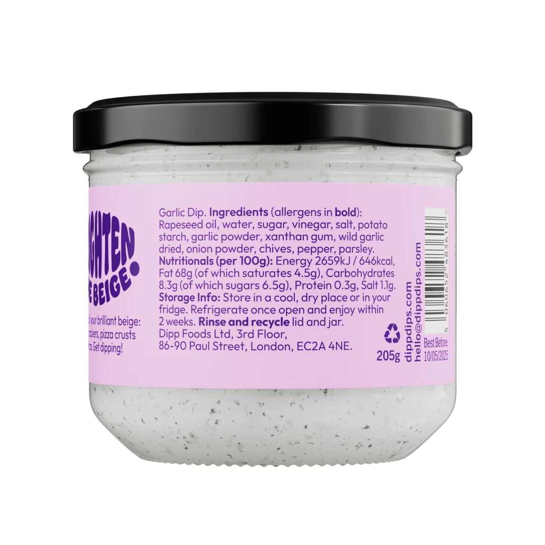 Dipp Wild Garlic & Chive Dip 350g with No Artificial Preservatives - Image 2