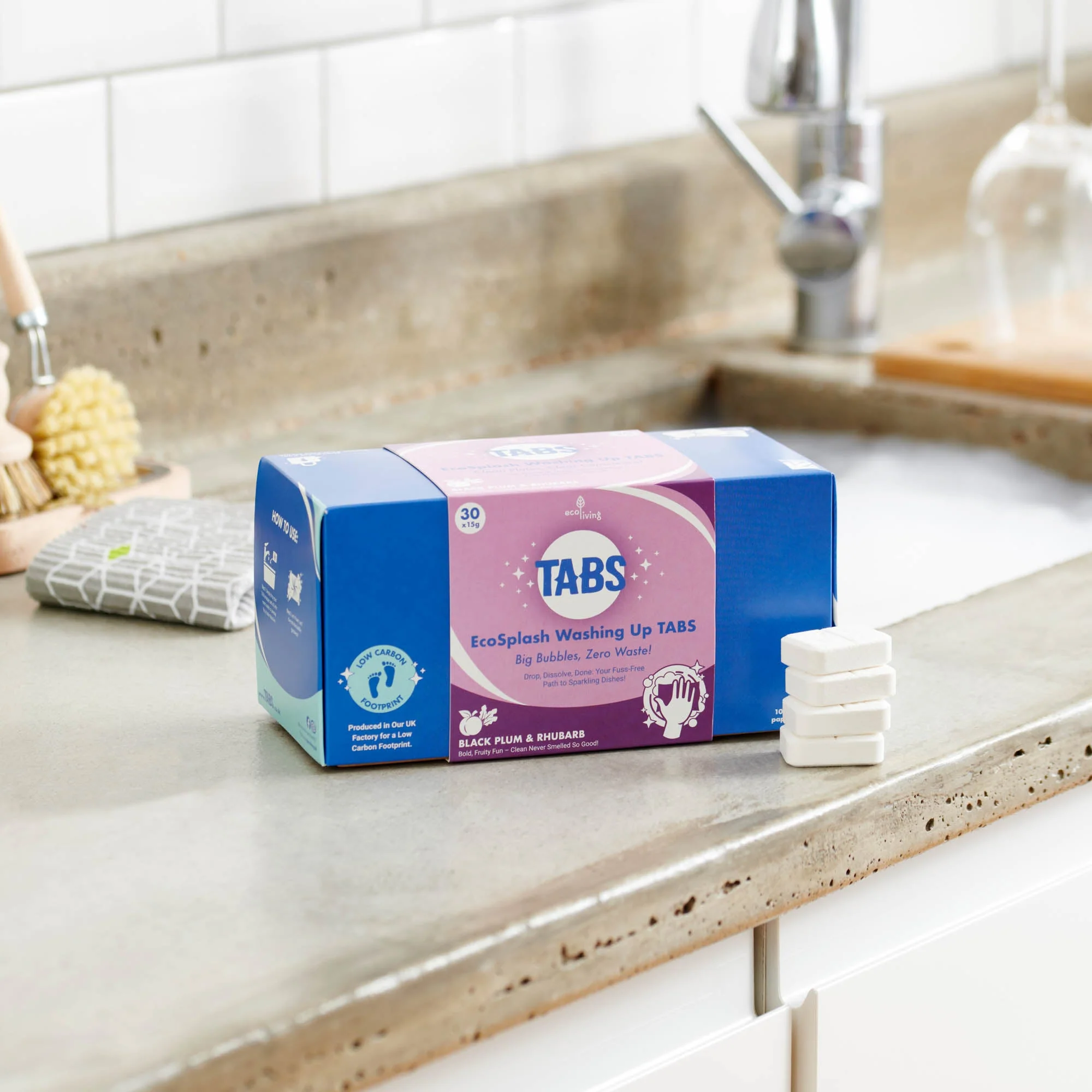 EcoSplash Washing Up Tabs – Plastic-Free, Plant-Based Cleaning (30 Pack) - Image 8