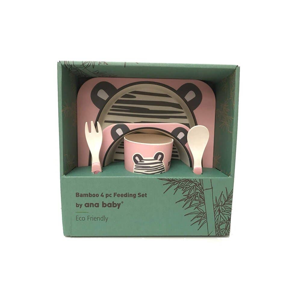 Giraffe Bamboo Kids Dinner Set - 5 Piece - Image 6