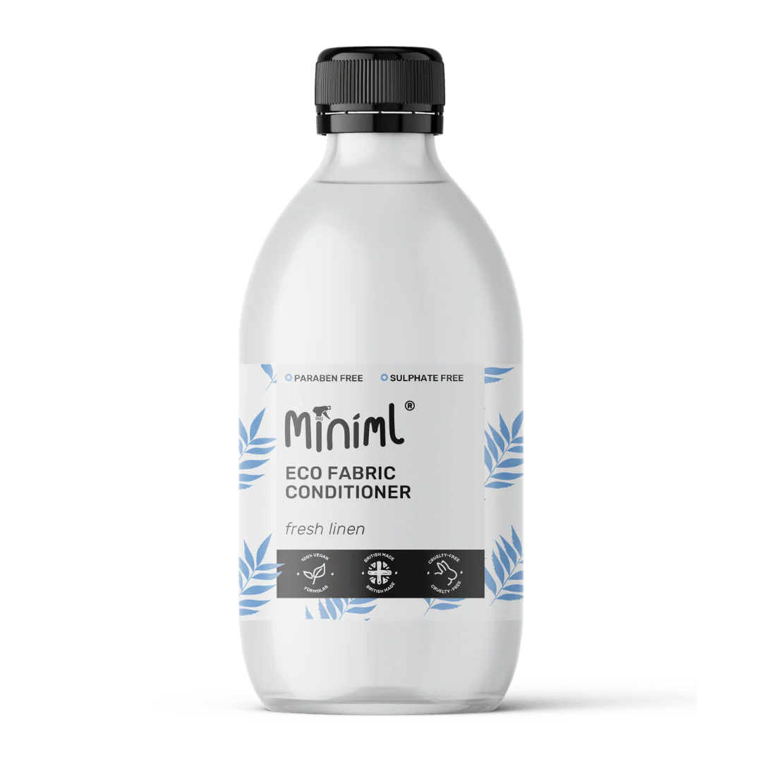 Fresh Linen Fabric Conditioner – 500ml Refillable Glass Bottle