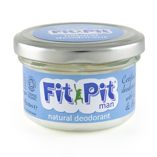 Fit Pit Natural Deodorant for Men COSMOS Organic Plastic Free - Image 2