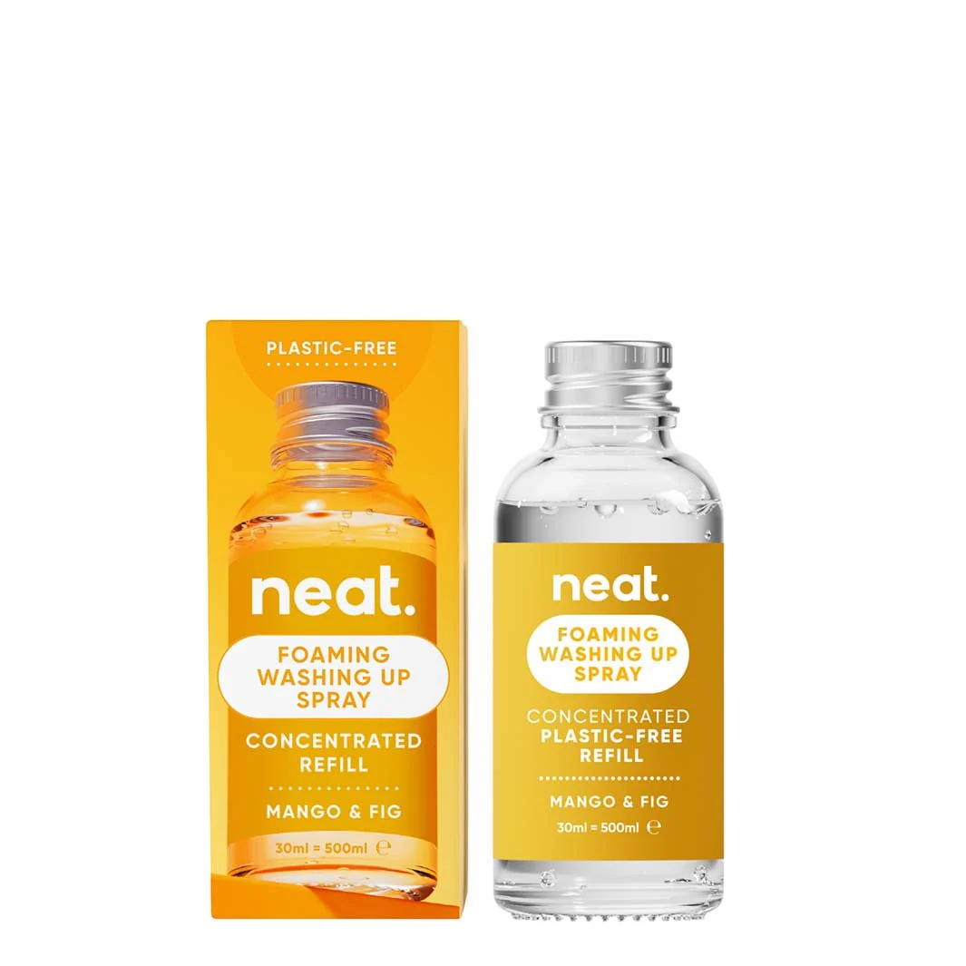 Neat Foaming Washing Up Spray Starter Pack & Refill – Mango & Fig - Image 6