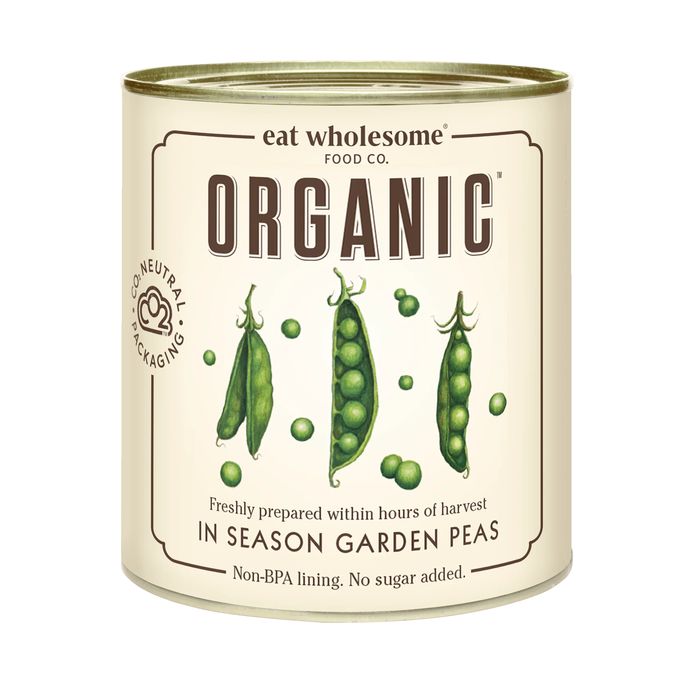 Eat Wholesome In Season Organic Garden Peas 340g – Freshly Prepared