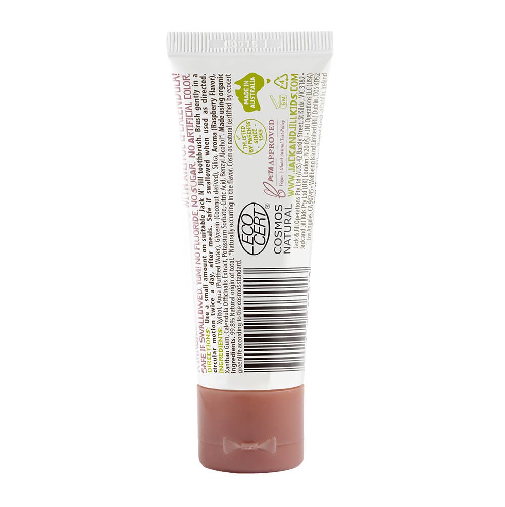 Jack N’ Jill Natural Raspberry Toothpaste for Babies & Kids – 50g - Image 2