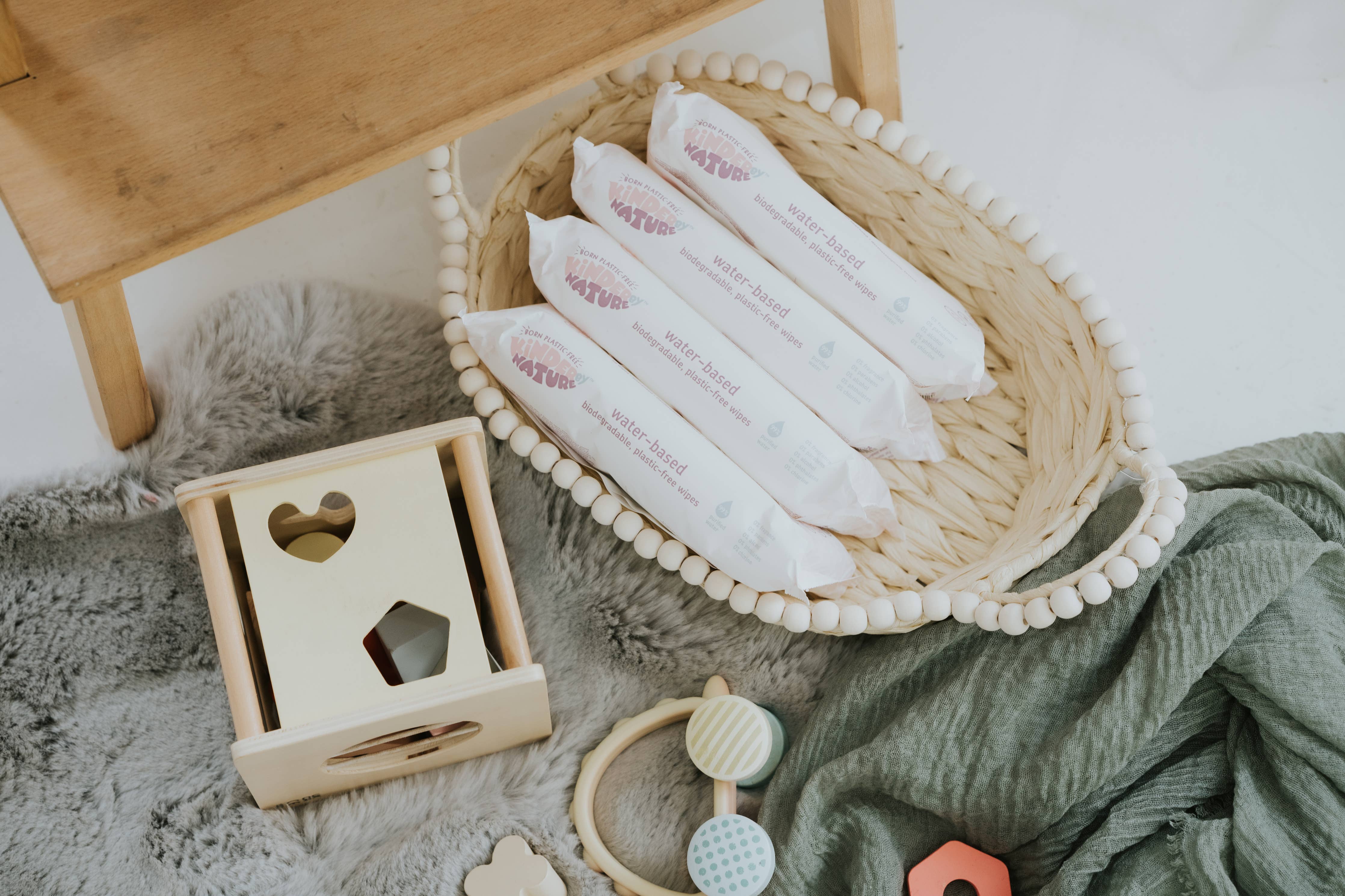 Kinder by Nature Water-Based Baby Wipes | 99% Water Biodegradable Baby Wipes | Sensitive & Eczema-Prone Skin - Image 5