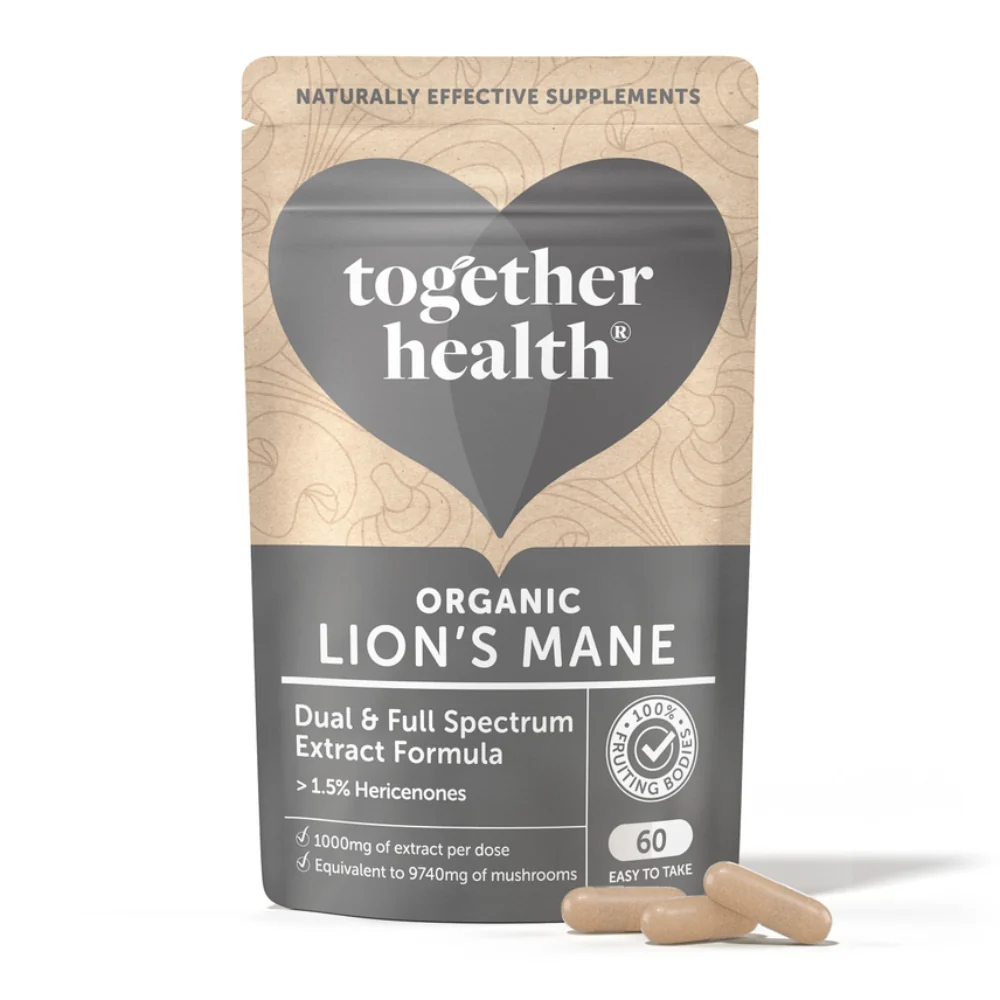 Lion’s Mane Mushroom 1000mg Capsules – High Strength 20:1 Extract (60 Capsules)