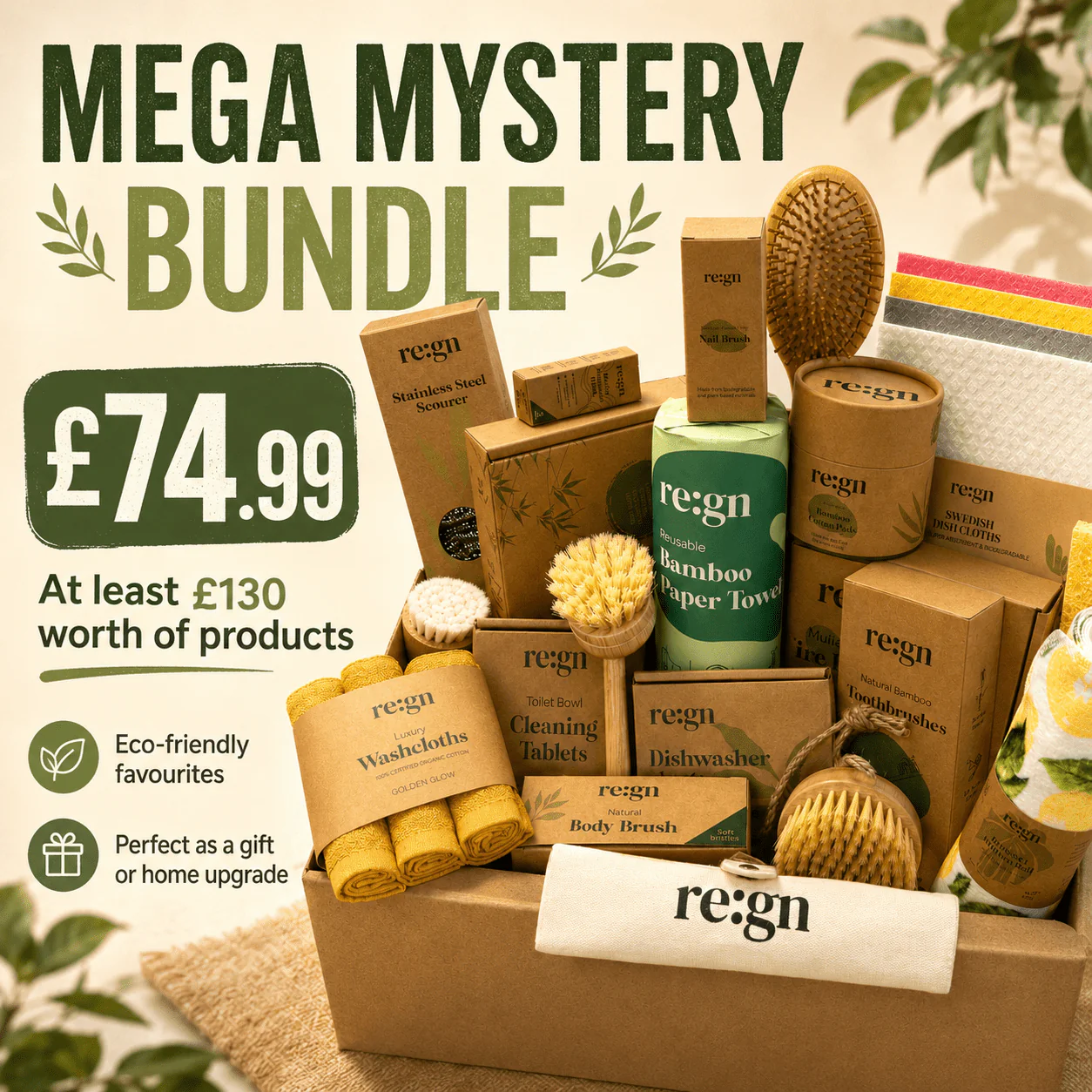 Mega Mystery Eco Bundle – £133+ Value for Just £74.99