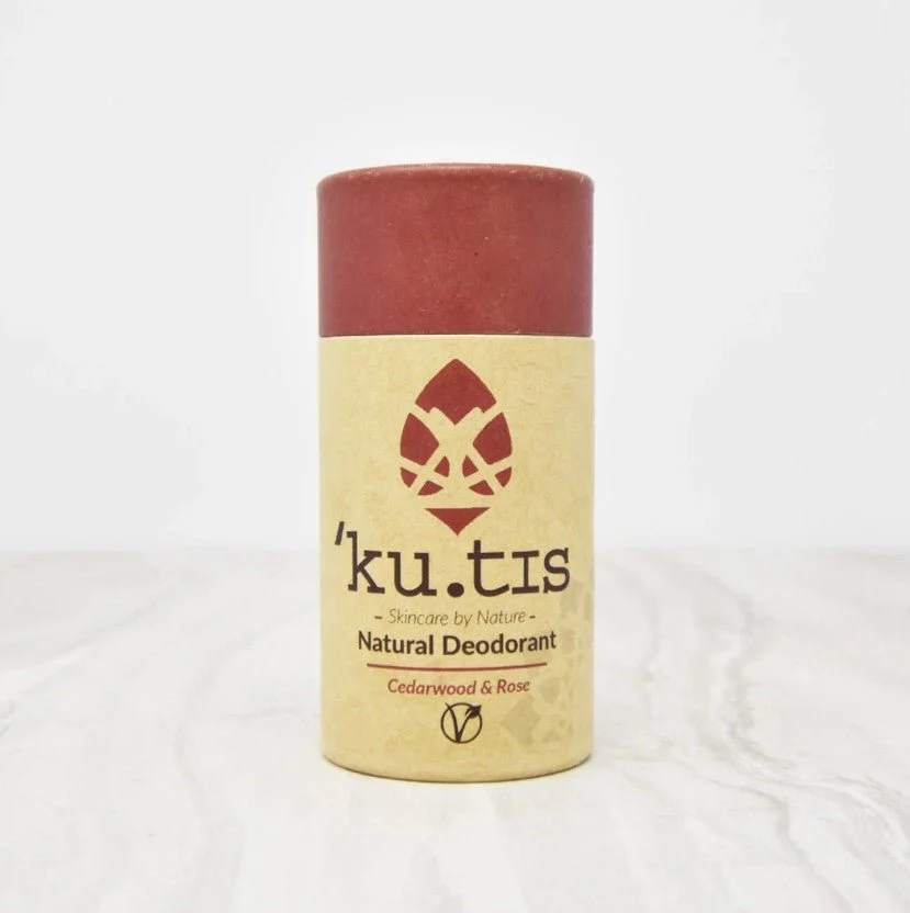 Cedarwood & Rose Natural Roll On Eco Friendly Deodorant, Plastic Free Anti Perspirant