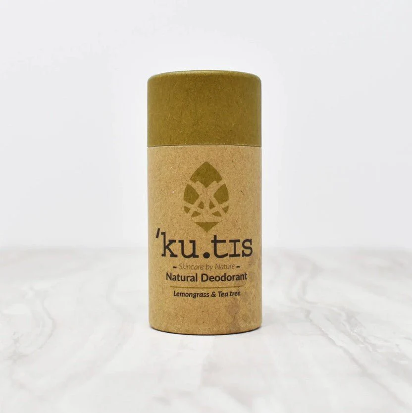 Lemongrass & Tea Tree Natural Roll On Eco Friendly Deodorant, Plastic Free Anti Perspirant