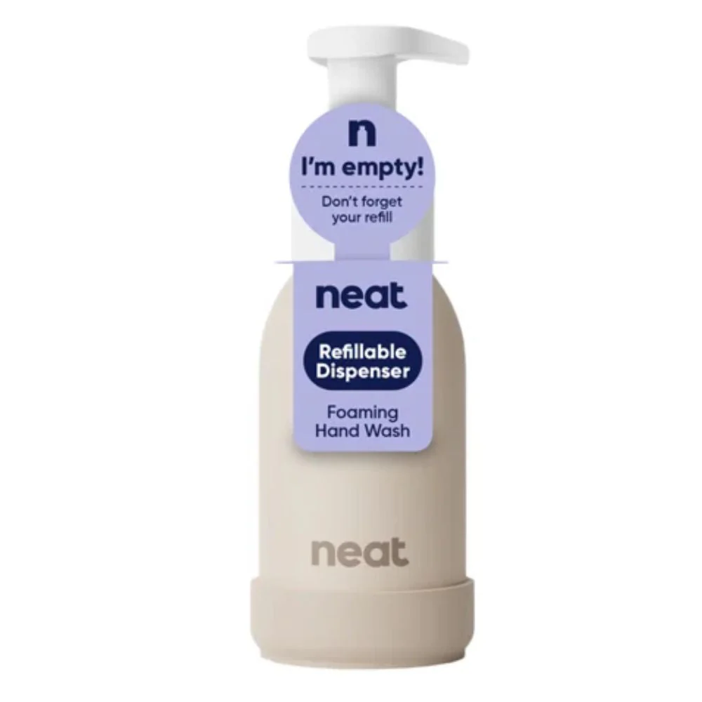 Neat Refillable Foaming Hand Wash Dispenser – Recycled Aluminium Bottle (Sage, Stone, Midnight) - Image 3