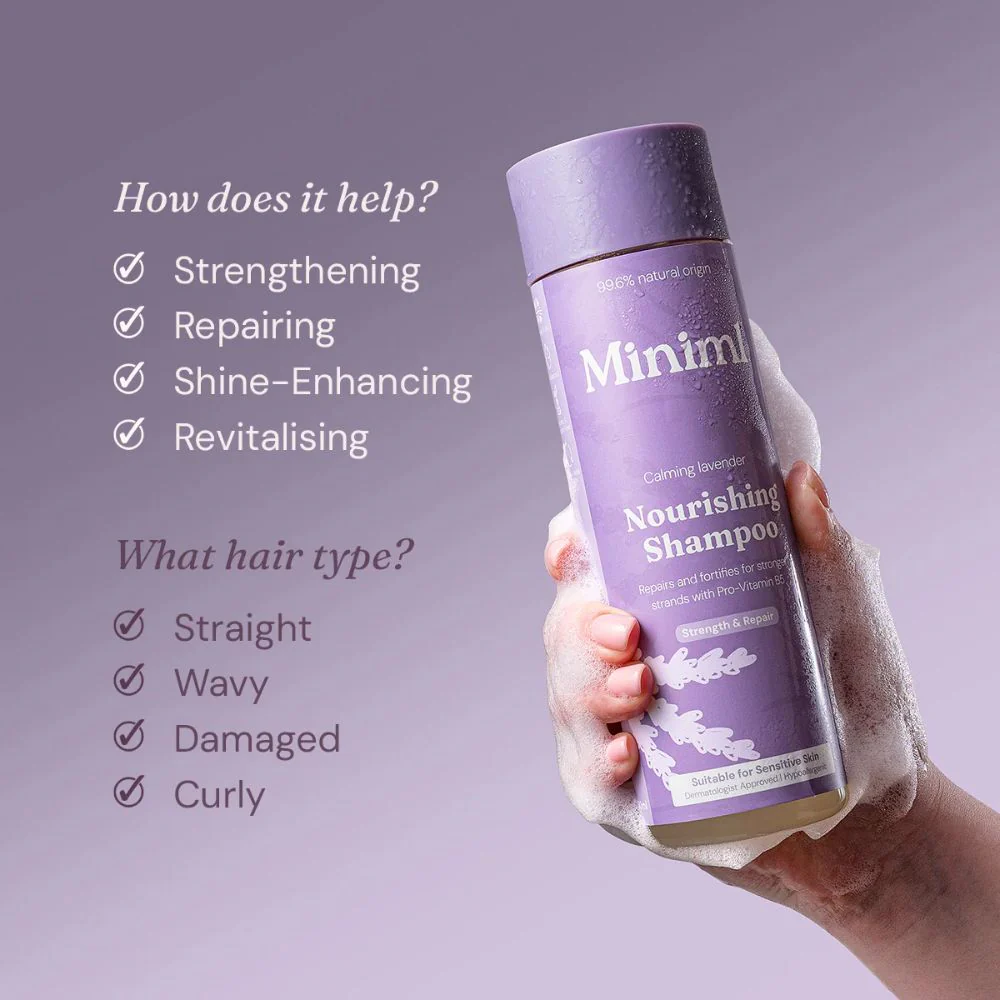 Nourish Shampoo 400ml | Lavender & Chamomile for Damaged Hair - Image 2