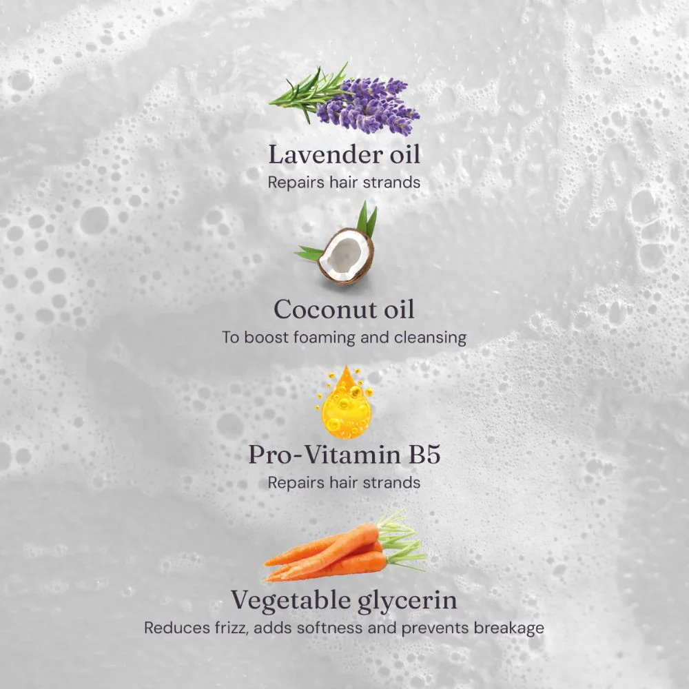 Nourish Shampoo 400ml | Lavender & Chamomile for Damaged Hair - Image 3