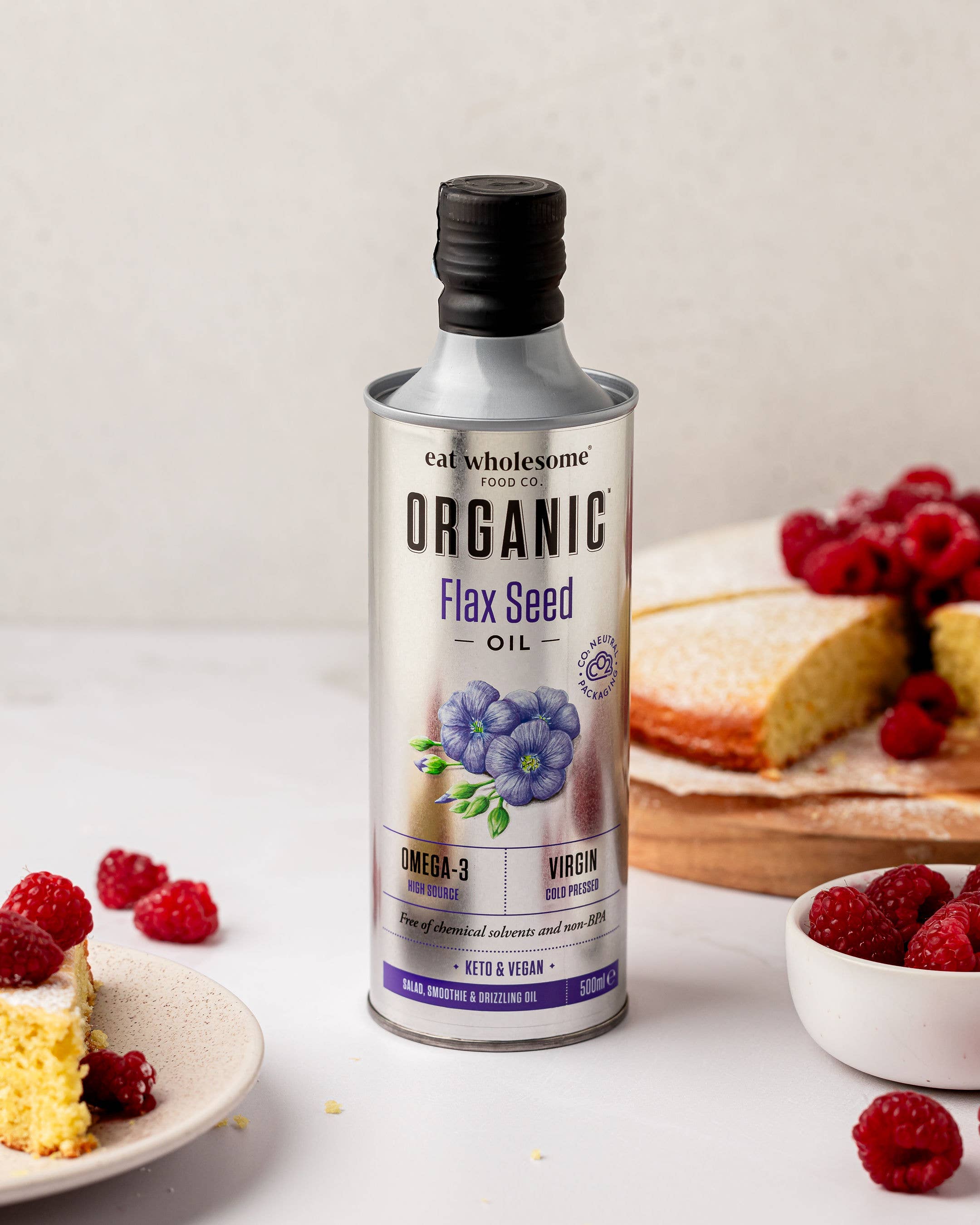 Eat Wholesome Organic Flax Seed Oil 500ml | Cold-Pressed - Image 4