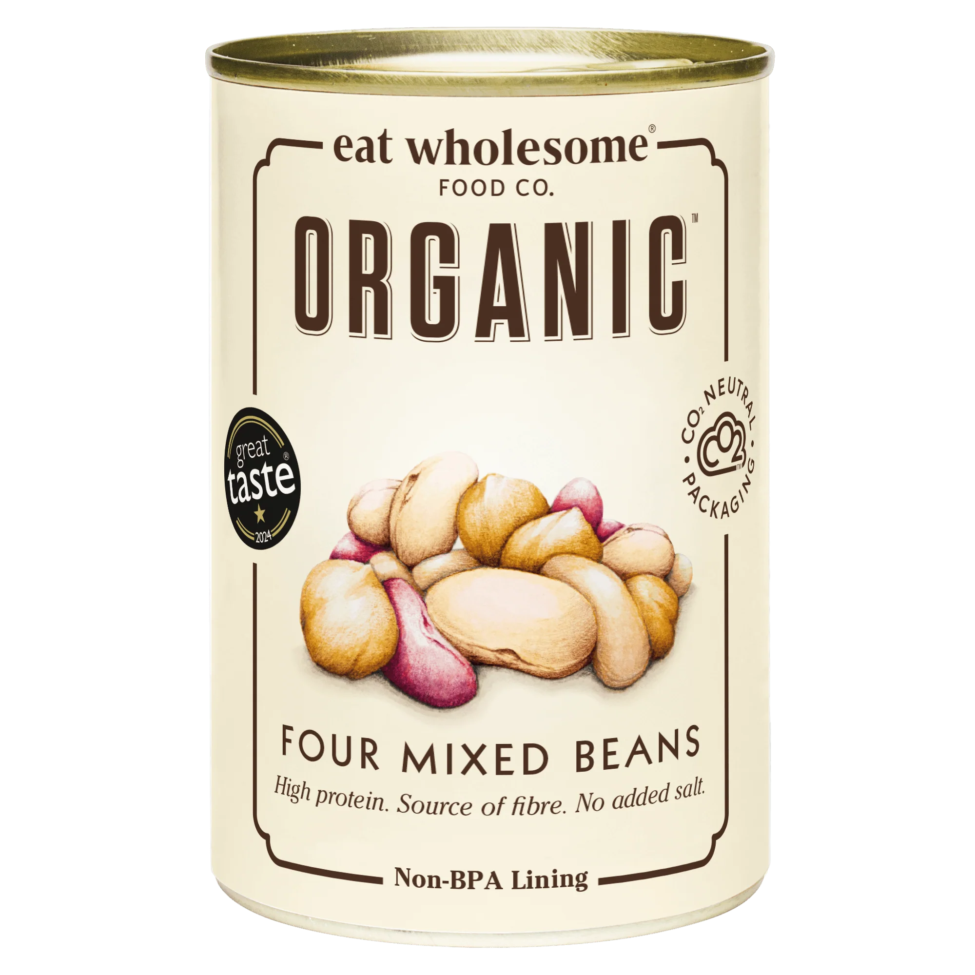 Eat Wholesome Organic Four Mixed Beans 400g | No Added Salt