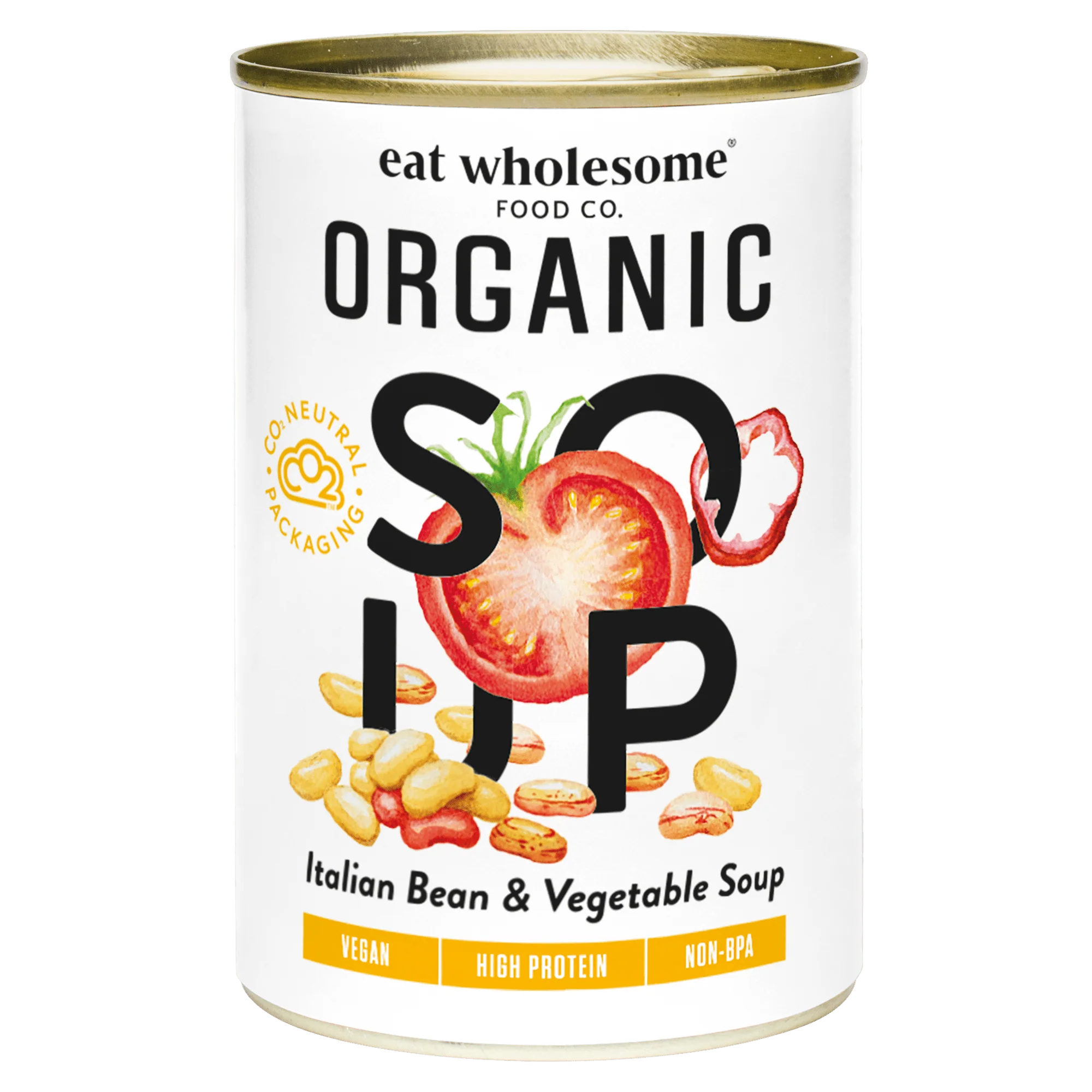 Eat Wholesome Organic Tuscan Bean & Vegetable Soup 400g