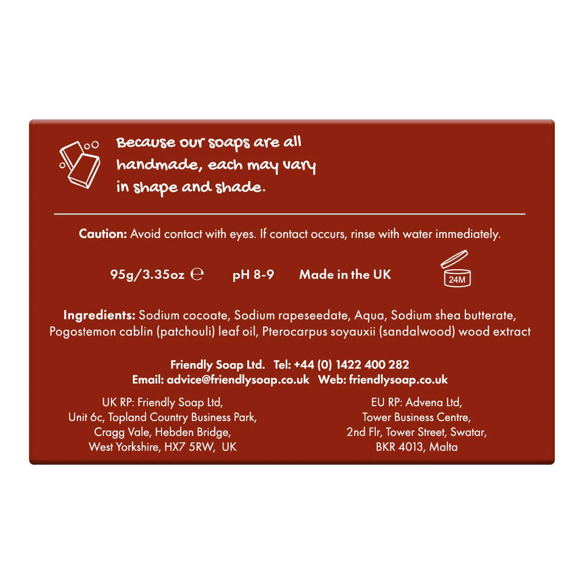 Patchouli & Sandalwood Eco Friendly Soap Bar | Natural Vegan Soap | Plastic-Free & SLS Free - Image 5