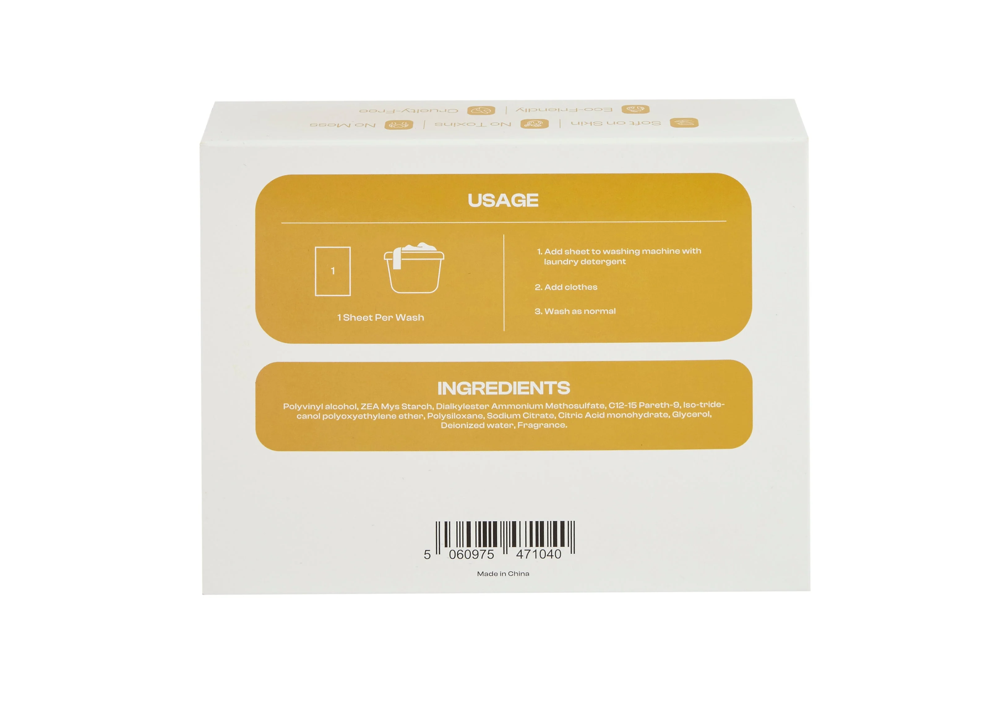 Purum Fabric Conditioner Sheets Clean Cotton Scent - 4 Pack Bundle - Image 3