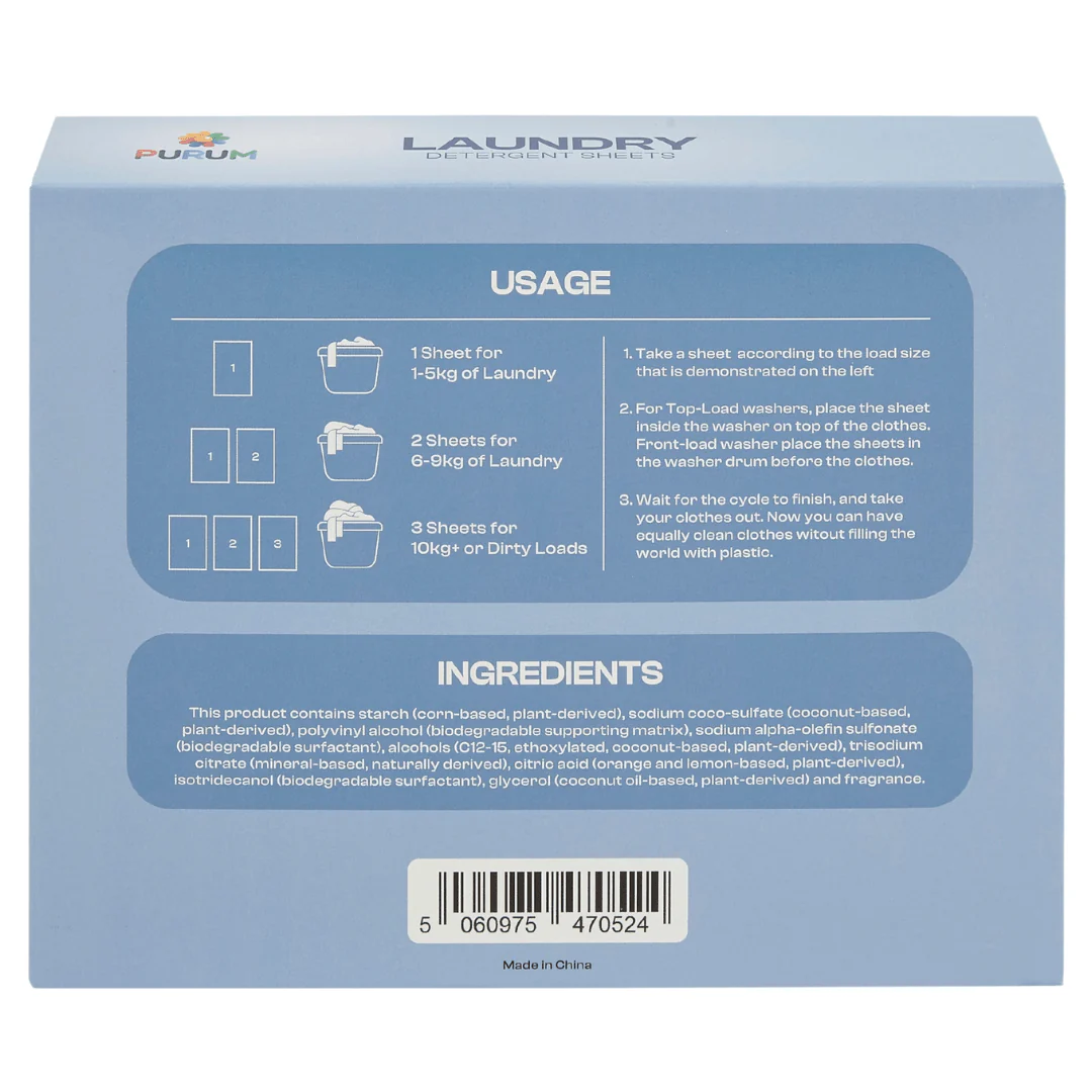 Purum Laundry Sheets - 64 Pack - Image 12