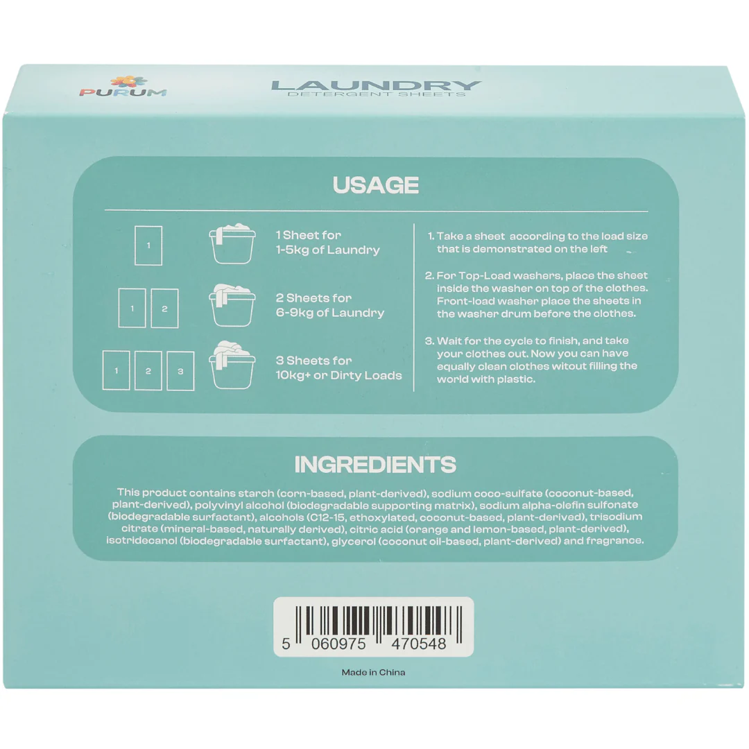 Purum Laundry Sheets - 64 Pack - Image 7
