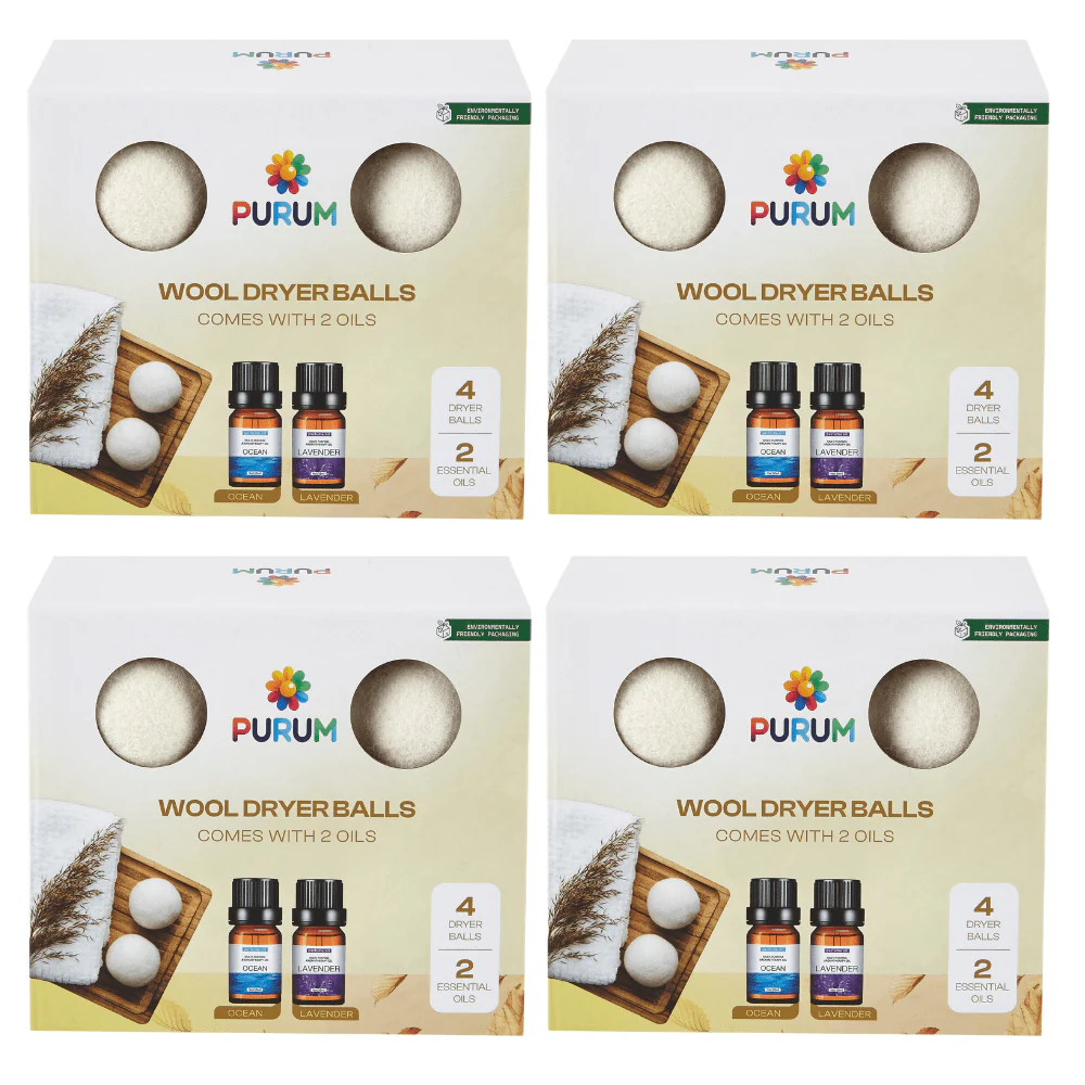 Purum Wool Dryer Balls Gift Set - 4 Pack Bundle - Image 9