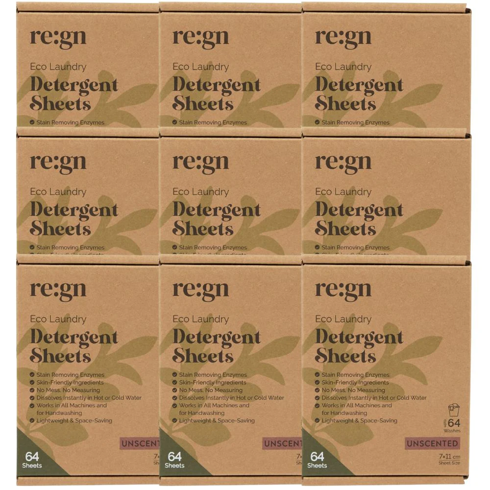 Re:gn Bio Laundry Detergent Sheets – Enzyme-Powered Stain Removing Formula | 576 Sheets | 1 Year Supply - Image 3