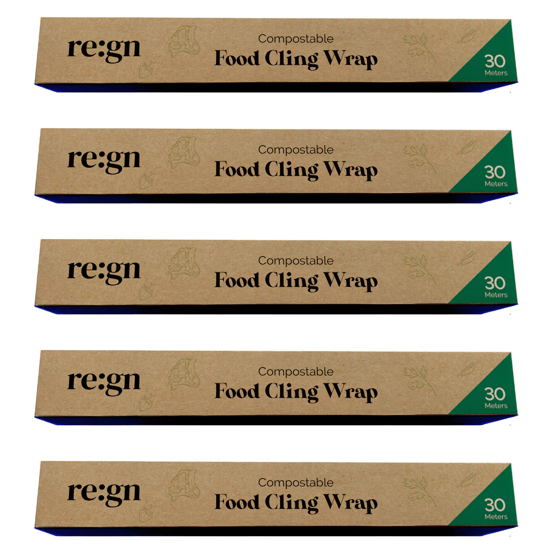 Re:gn Compostable Food Cling Wrap (Cling Film) – 5x 30m Rolls - Image 3