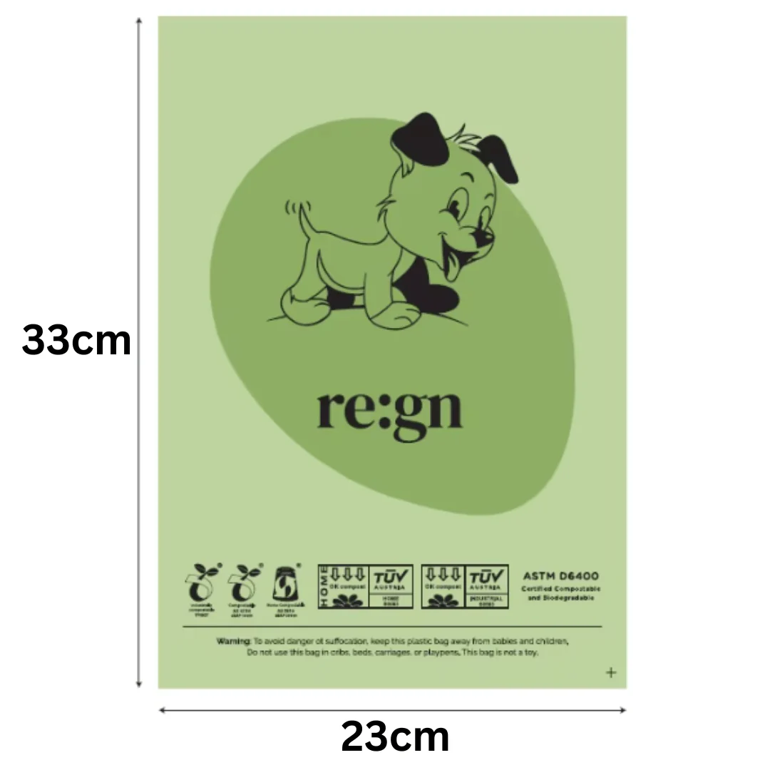 Re:gn Extra Thick & Strong Compostable Dog Poop Bags - 120 Bags - Image 7