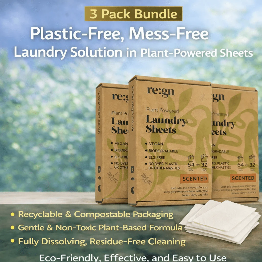 Re:gn Laundry Detergent Sheets | Plastic-Free, Eco-Friendly Washing | 192 Sheets - Image 2