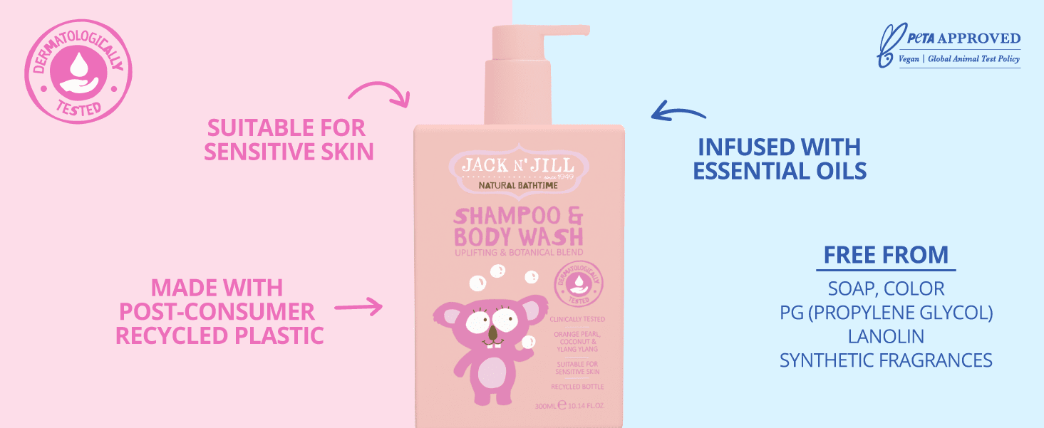 Jack N’ Jill Kids Shampoo & Body Wash -  300ml - Image 5