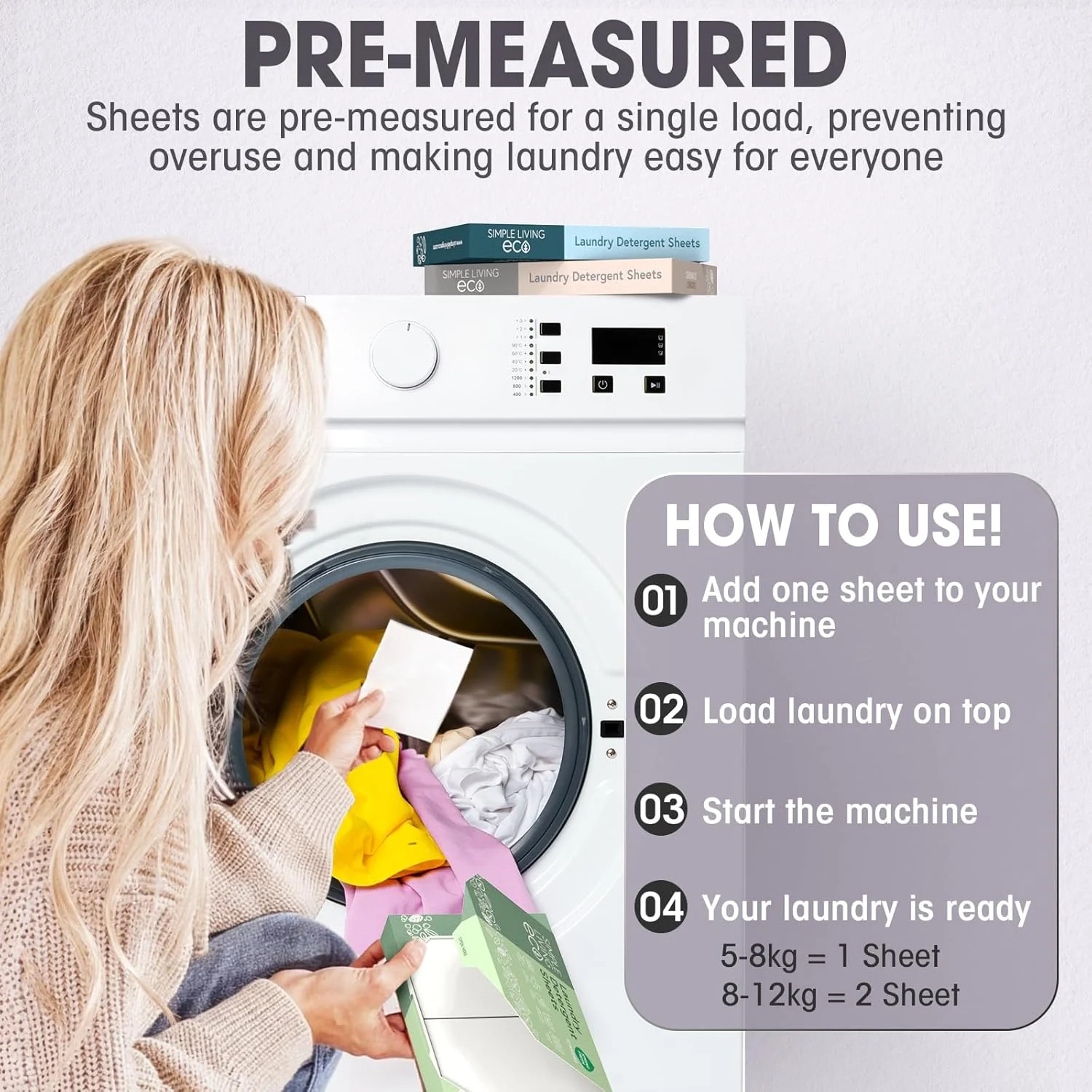 Simple Living Eco Laundry Detergent Sheets | 6 Pack (192 Washes) | UK Made - Image 9