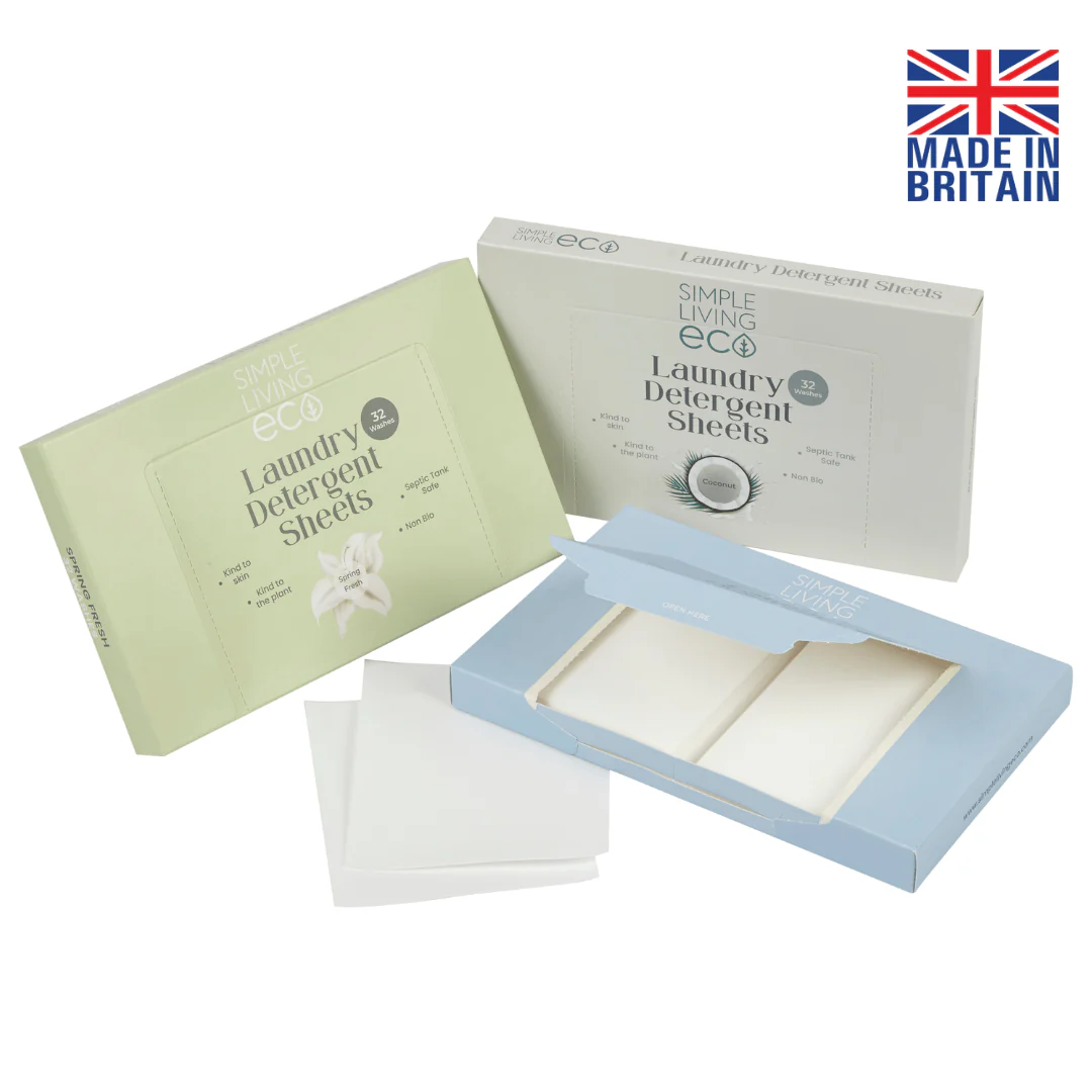 Simple Living Eco Laundry Detergent Sheets | 6 Pack (192 Washes) | UK Made - Image 2
