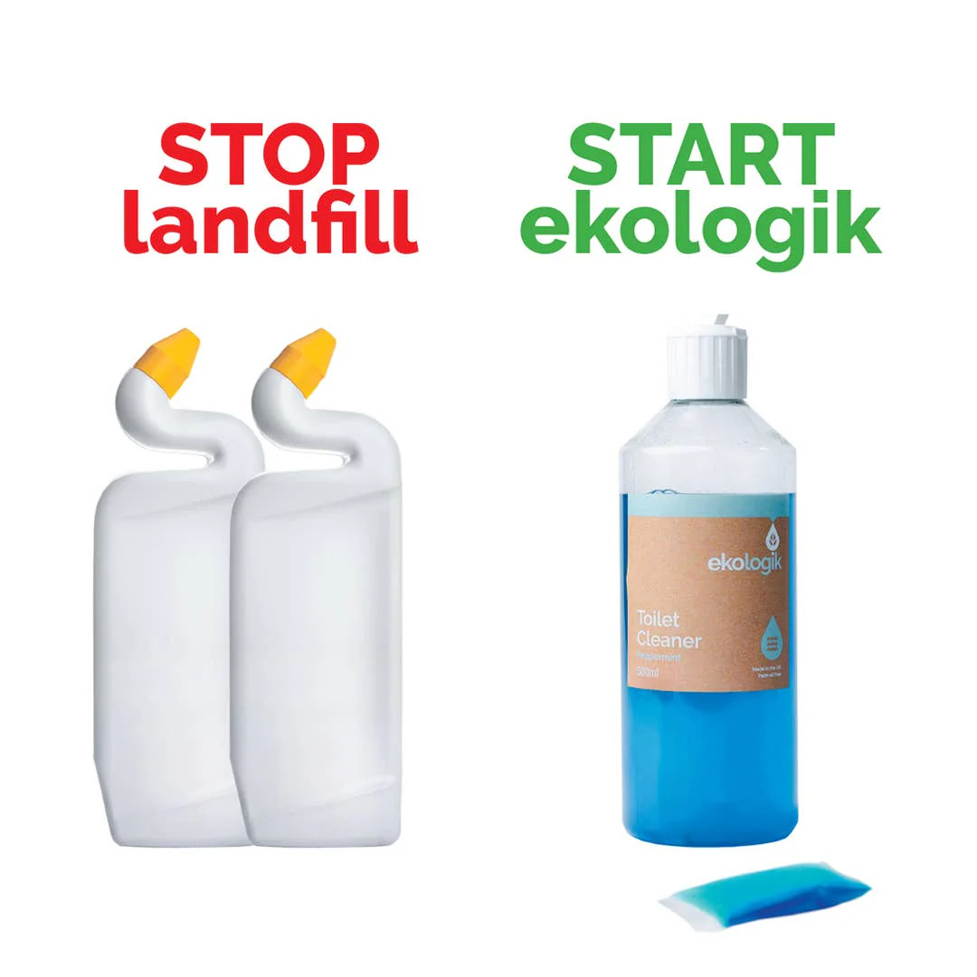Ekologik Plastic-Free Toilet Cleaner Bottle & Refill Pod | Thickened Formula - Image 4