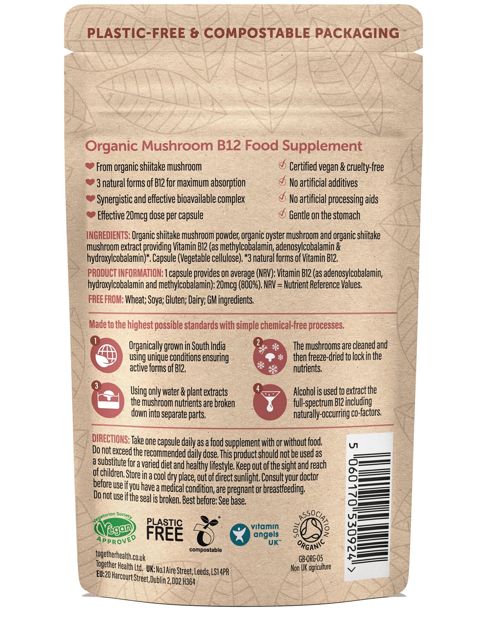 Vitamin B12 – Organic – 30 Capsules - Image 2