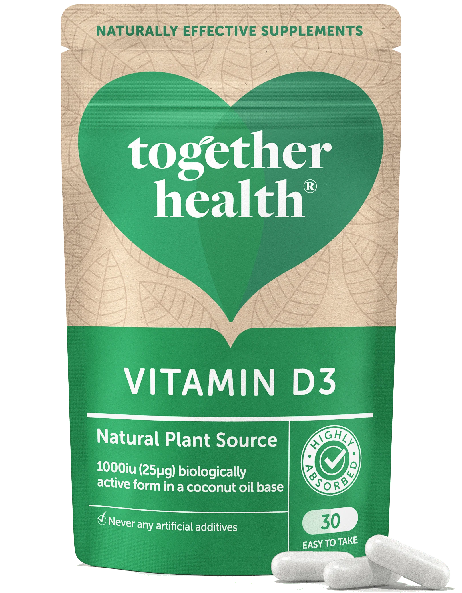 Vitamin D – Vegan D3 – 30 Capsules